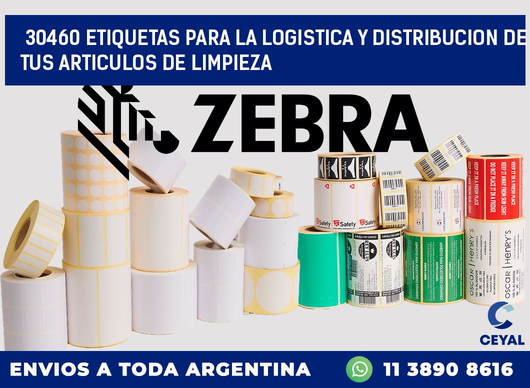 30460 ETIQUETAS PARA LA LOGISTICA Y DISTRIBUCION DE TUS ARTICULOS DE LIMPIEZA