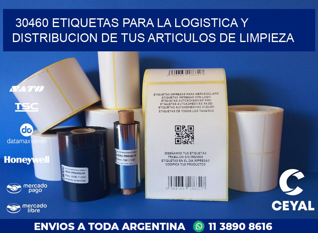 30460 ETIQUETAS PARA LA LOGISTICA Y DISTRIBUCION DE TUS ARTICULOS DE LIMPIEZA