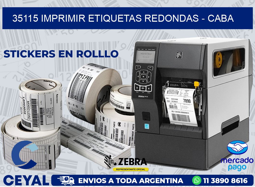 35115 IMPRIMIR ETIQUETAS REDONDAS - CABA