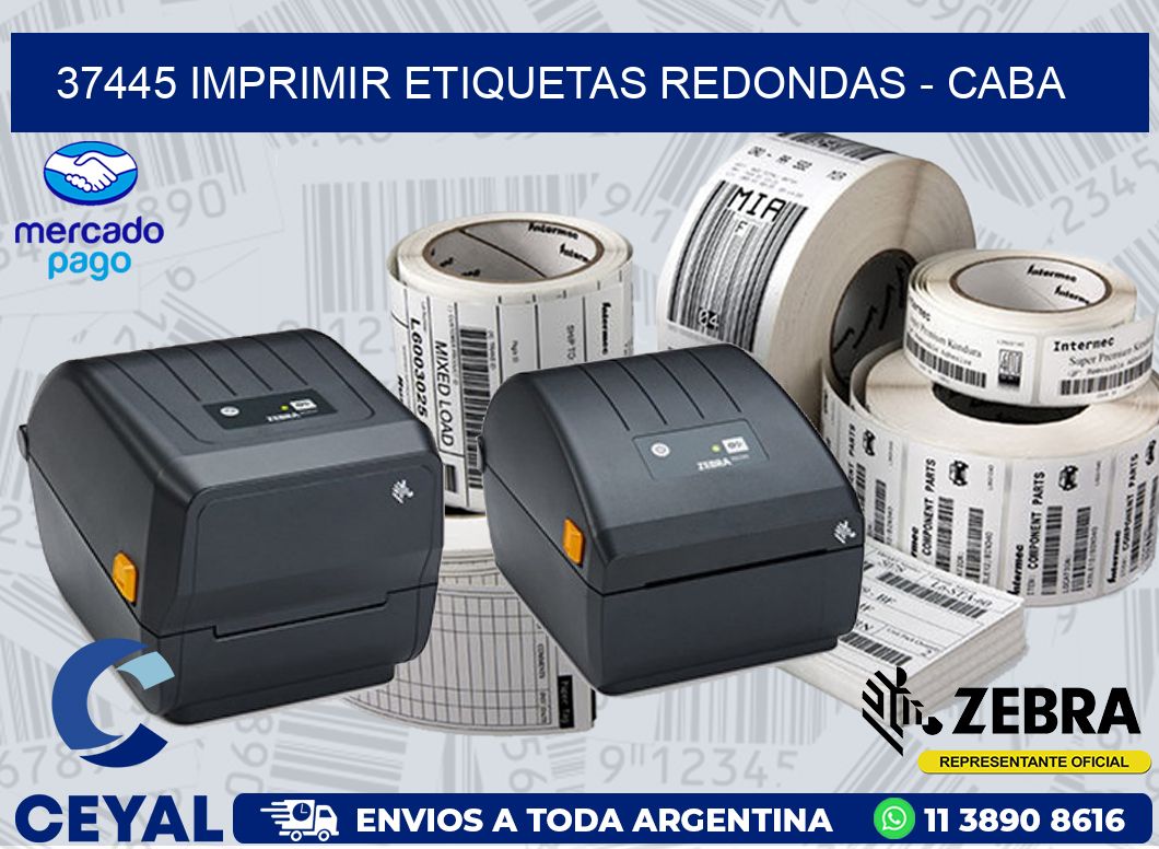 37445 IMPRIMIR ETIQUETAS REDONDAS - CABA
