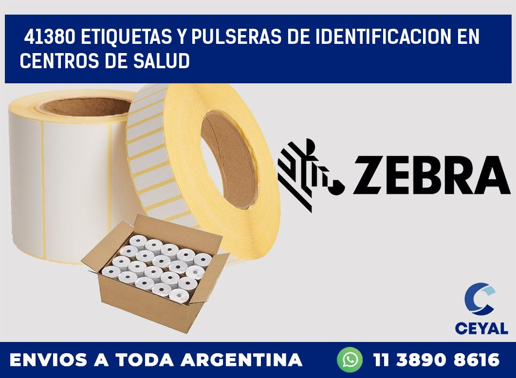 41380 ETIQUETAS Y PULSERAS DE IDENTIFICACION EN CENTROS DE SALUD