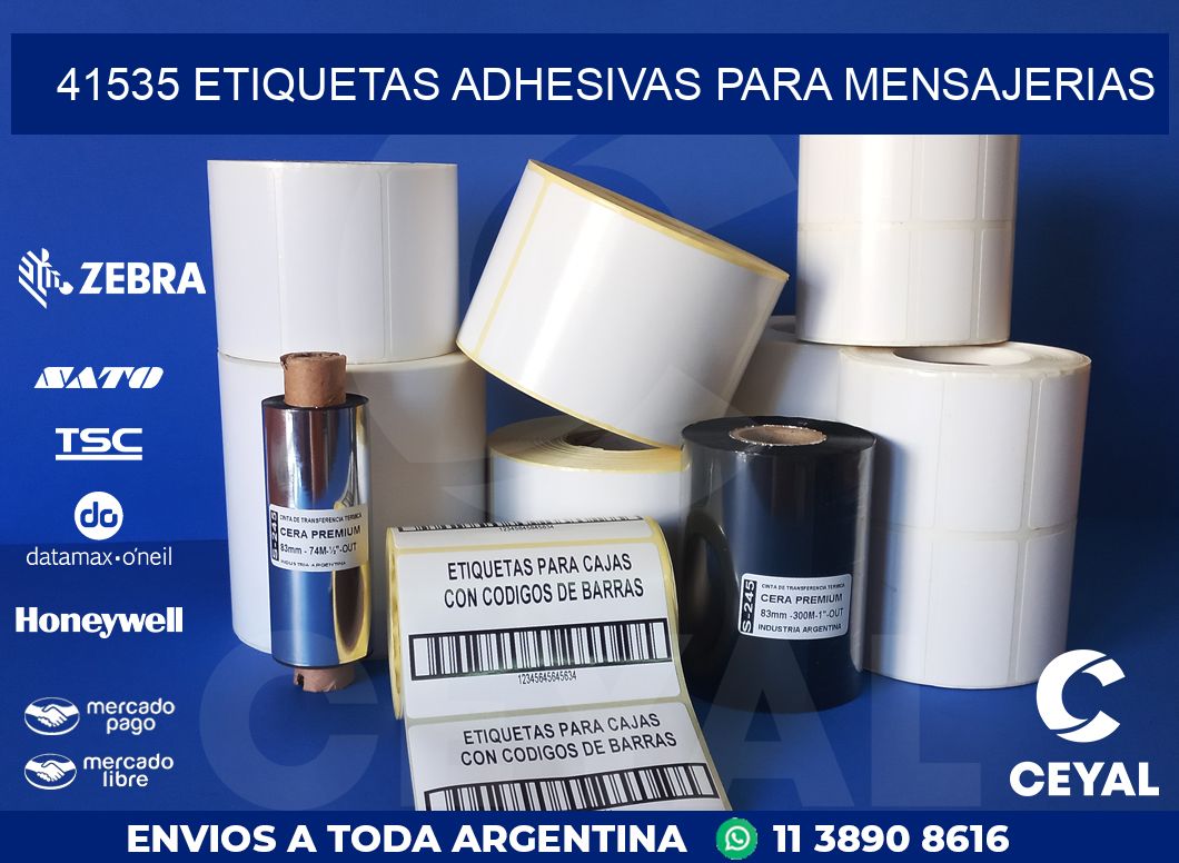 41535 ETIQUETAS ADHESIVAS PARA MENSAJERIAS