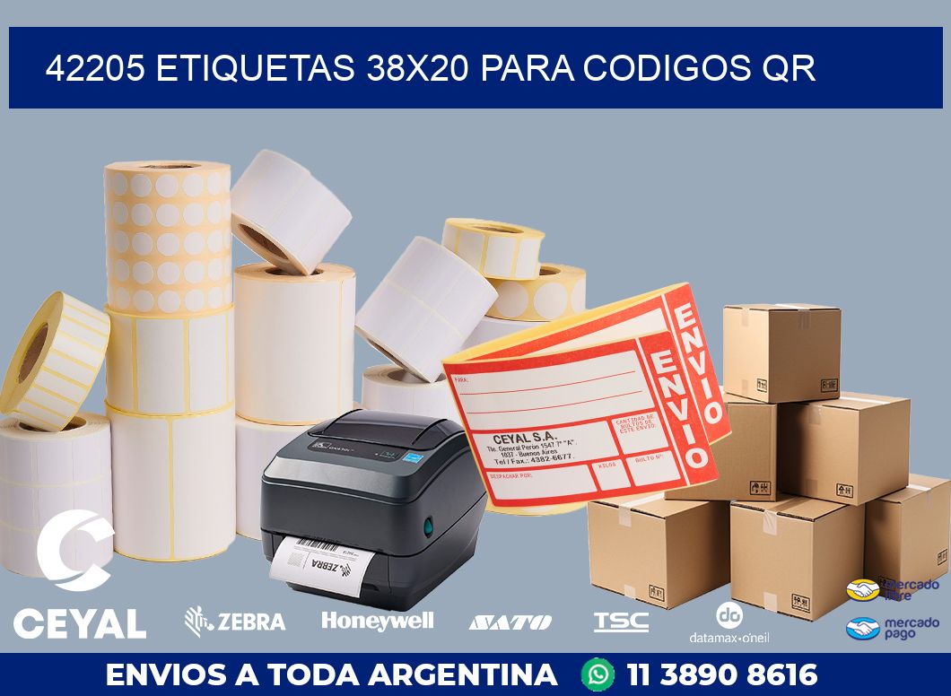 42205 ETIQUETAS 38X20 PARA CODIGOS QR