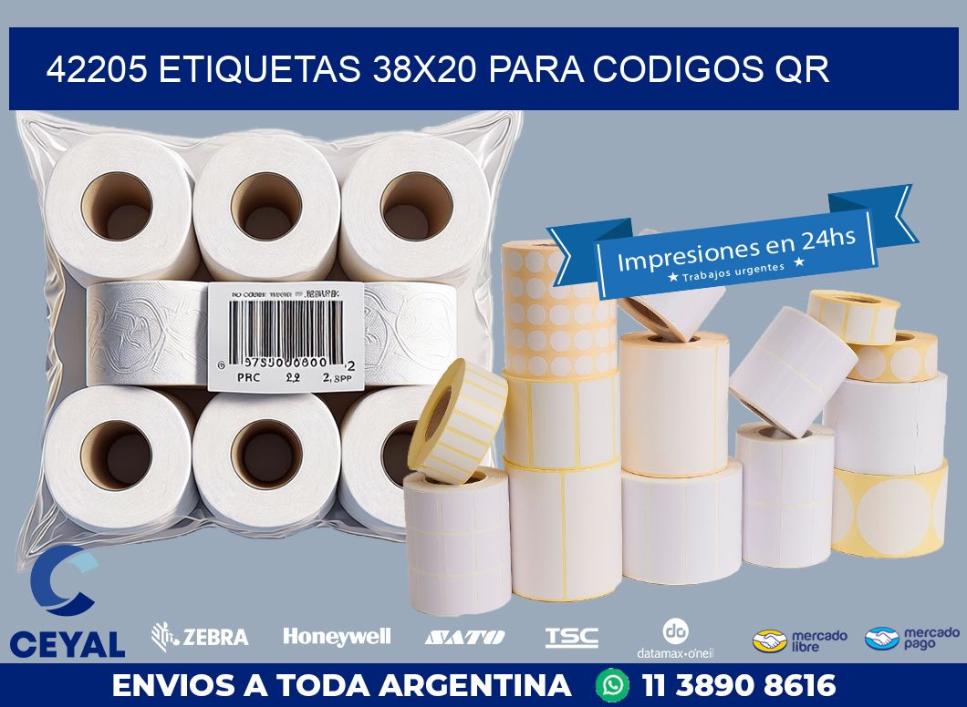 42205 ETIQUETAS 38X20 PARA CODIGOS QR