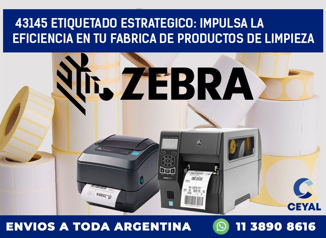 43145 ETIQUETADO ESTRATEGICO: IMPULSA LA EFICIENCIA EN TU FABRICA DE PRODUCTOS DE LIMPIEZA