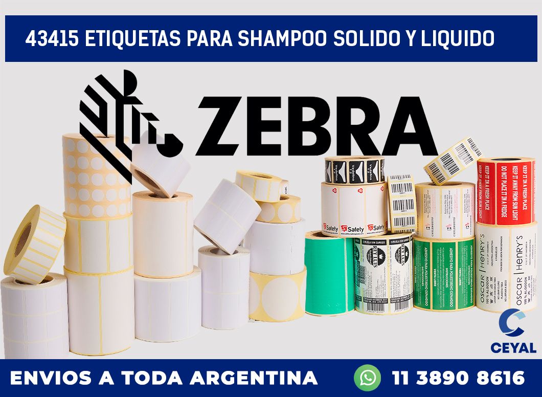 43415 ETIQUETAS PARA SHAMPOO SOLIDO Y LIQUIDO