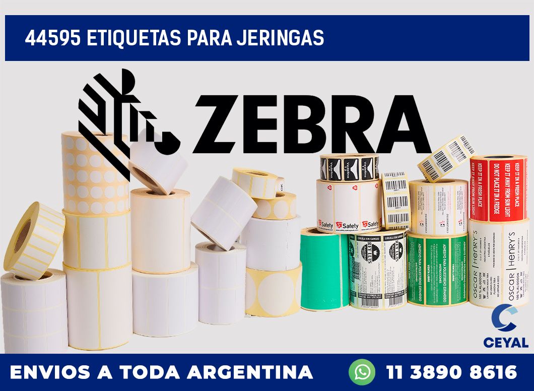 44595 ETIQUETAS PARA JERINGAS