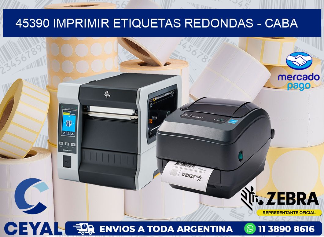 45390 IMPRIMIR ETIQUETAS REDONDAS - CABA