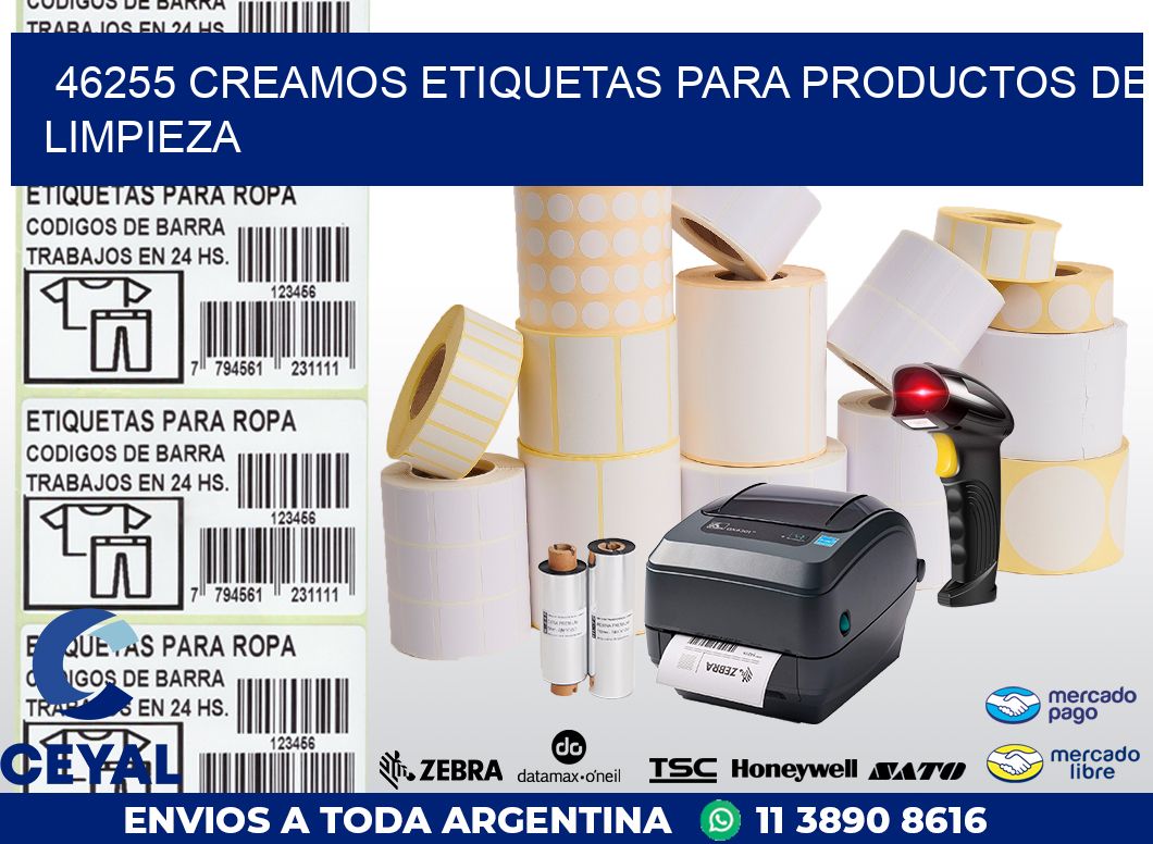 46255 CREAMOS ETIQUETAS PARA PRODUCTOS DE LIMPIEZA
