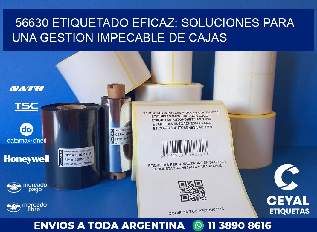 56630 ETIQUETADO EFICAZ: SOLUCIONES PARA UNA GESTION IMPECABLE DE CAJAS