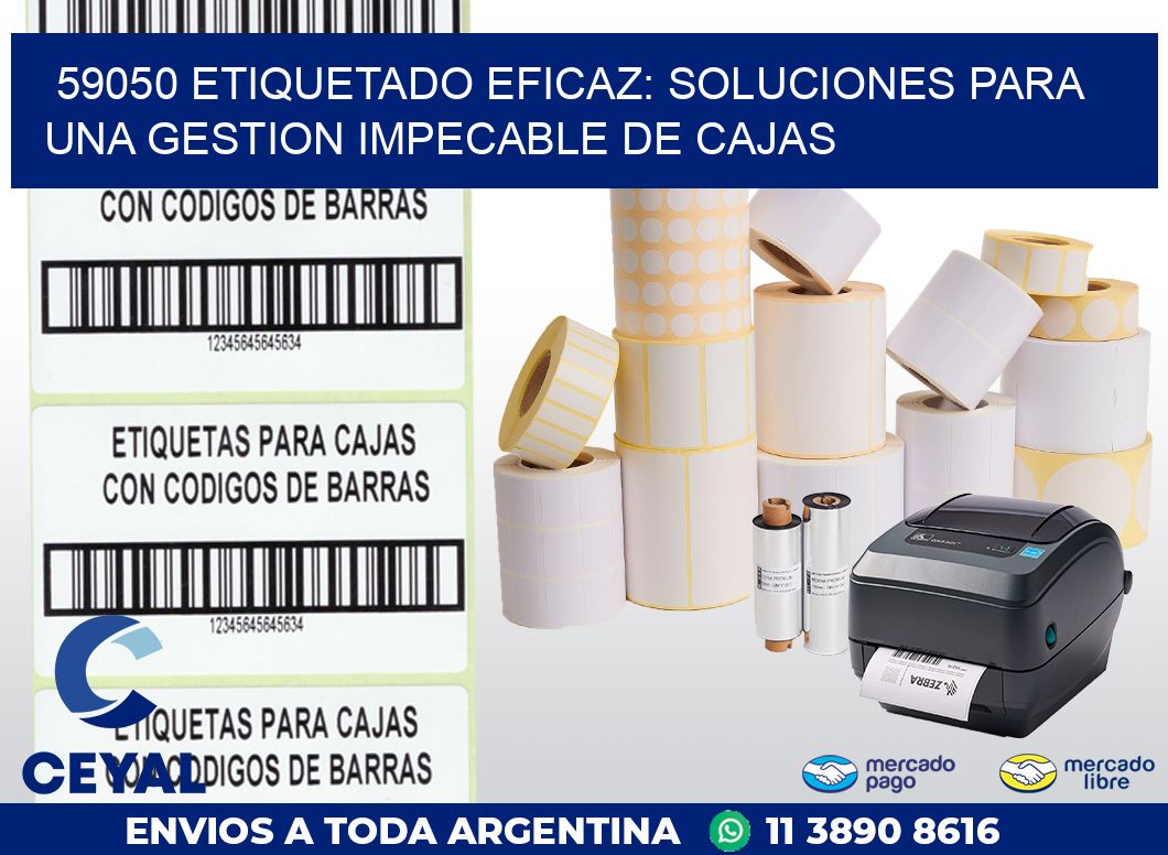 59050 ETIQUETADO EFICAZ: SOLUCIONES PARA UNA GESTION IMPECABLE DE CAJAS