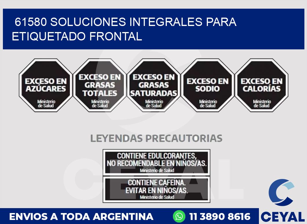 61580 SOLUCIONES INTEGRALES PARA ETIQUETADO FRONTAL