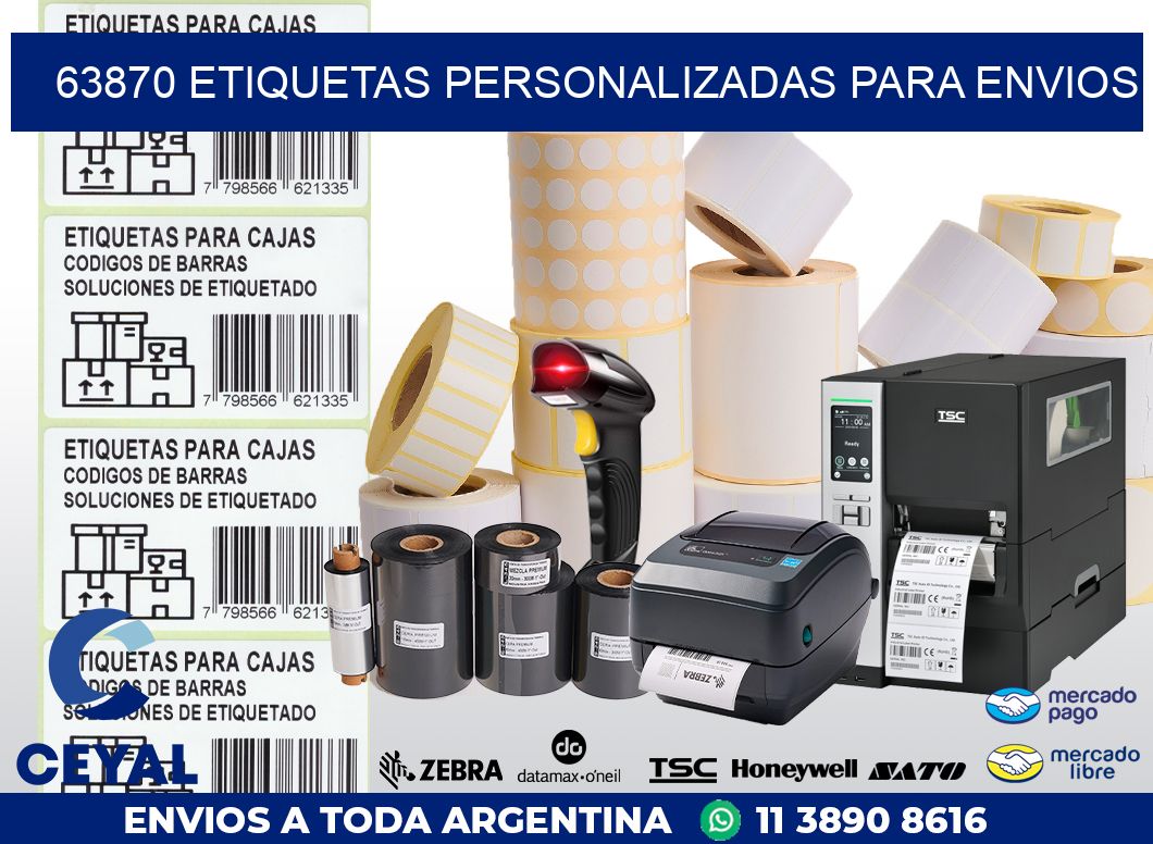 63870 ETIQUETAS PERSONALIZADAS PARA ENVIOS