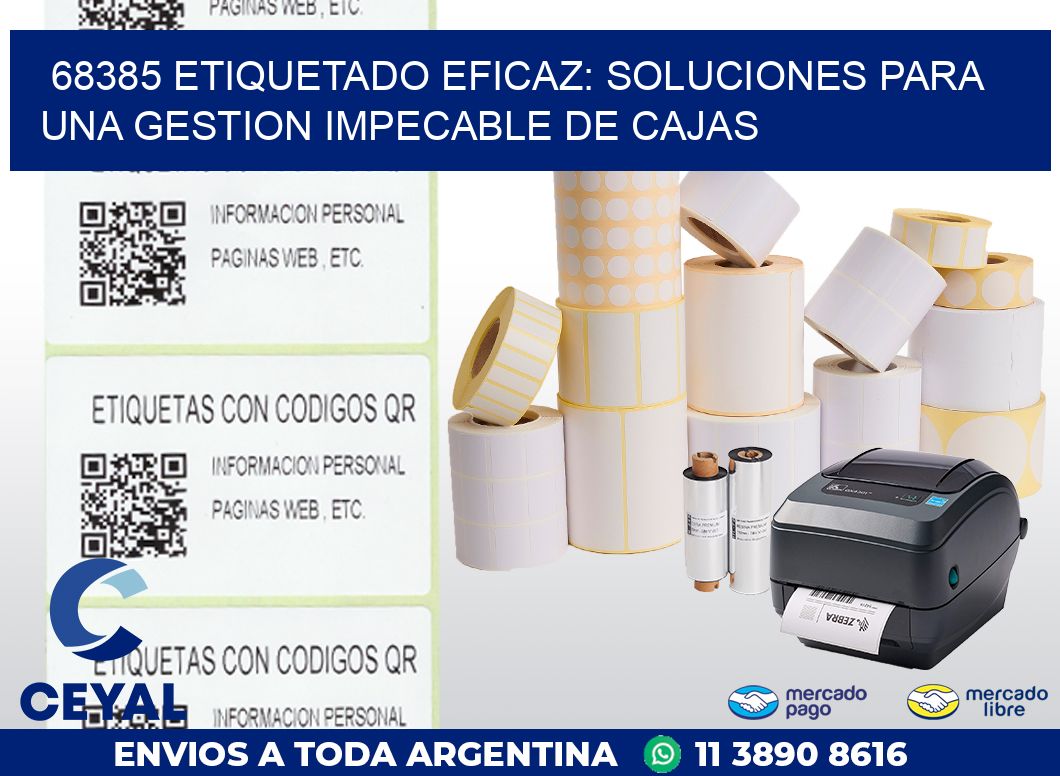 68385 ETIQUETADO EFICAZ: SOLUCIONES PARA UNA GESTION IMPECABLE DE CAJAS