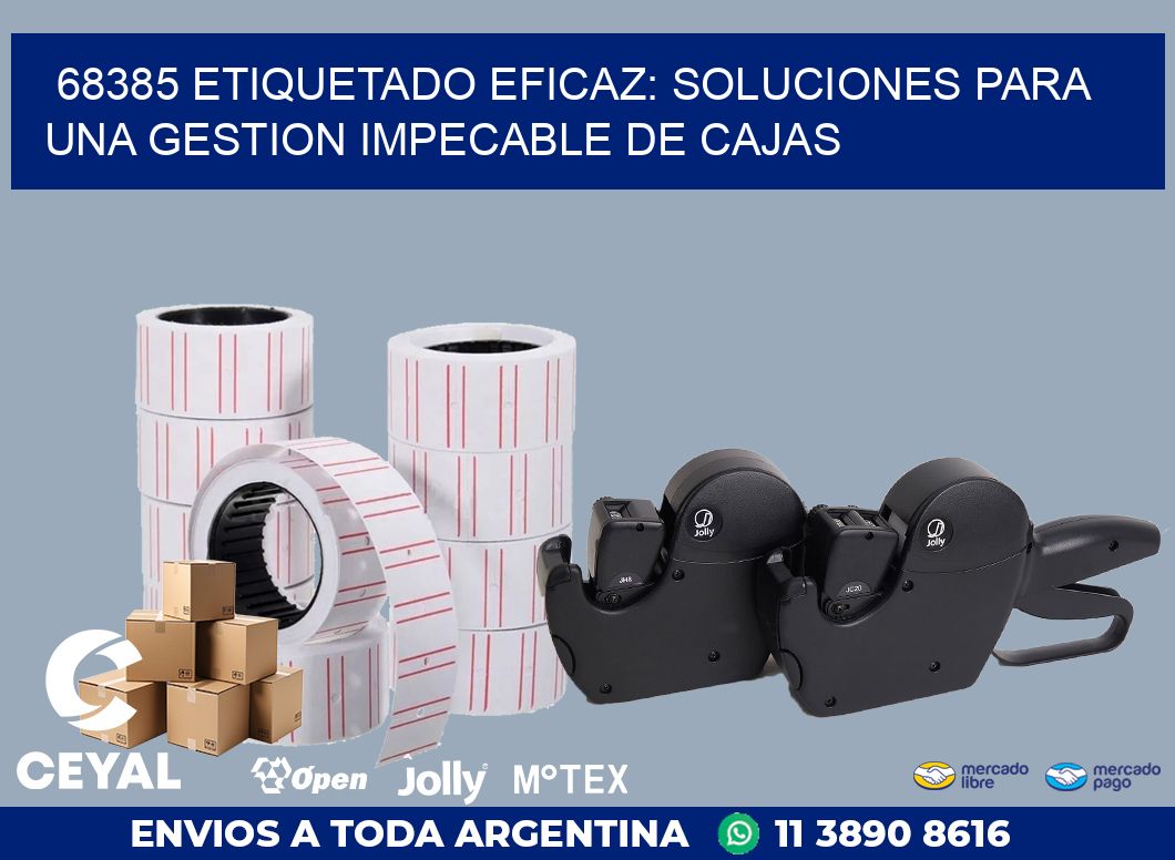 68385 ETIQUETADO EFICAZ: SOLUCIONES PARA UNA GESTION IMPECABLE DE CAJAS