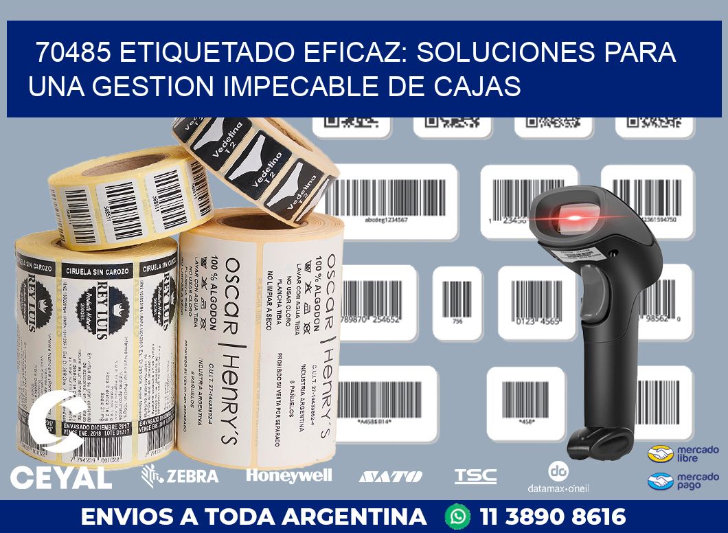 70485 ETIQUETADO EFICAZ: SOLUCIONES PARA UNA GESTION IMPECABLE DE CAJAS