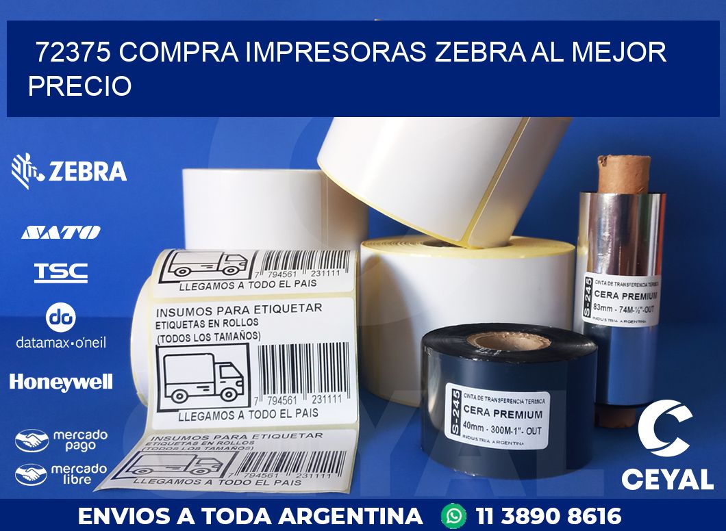 72375 COMPRA IMPRESORAS ZEBRA AL MEJOR PRECIO