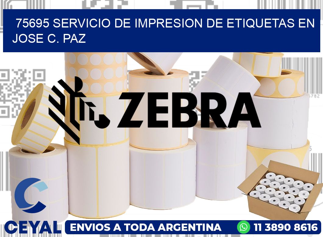 75695 SERVICIO DE IMPRESION DE ETIQUETAS EN JOSE C. PAZ