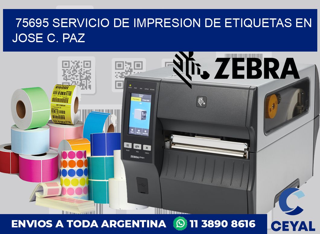 75695 SERVICIO DE IMPRESION DE ETIQUETAS EN JOSE C. PAZ