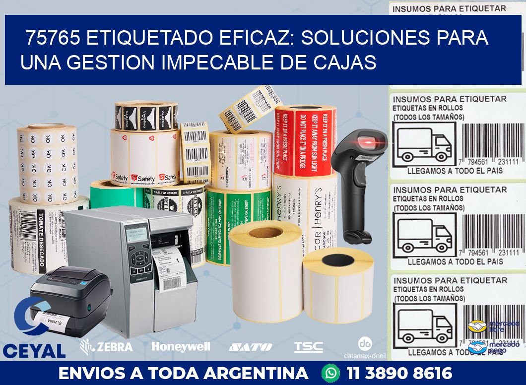 75765 ETIQUETADO EFICAZ: SOLUCIONES PARA UNA GESTION IMPECABLE DE CAJAS
