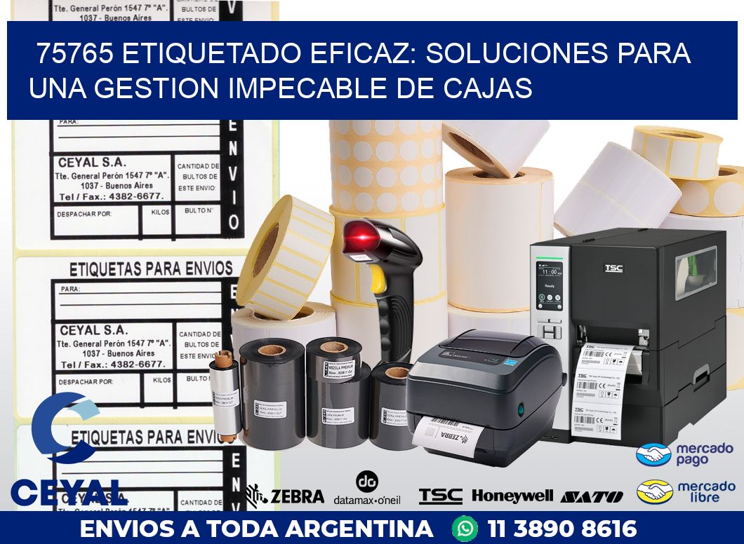 75765 ETIQUETADO EFICAZ: SOLUCIONES PARA UNA GESTION IMPECABLE DE CAJAS