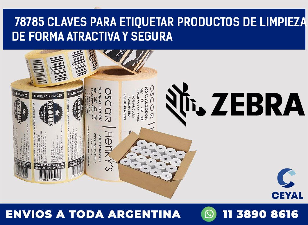 78785 CLAVES PARA ETIQUETAR PRODUCTOS DE LIMPIEZA DE FORMA ATRACTIVA Y SEGURA