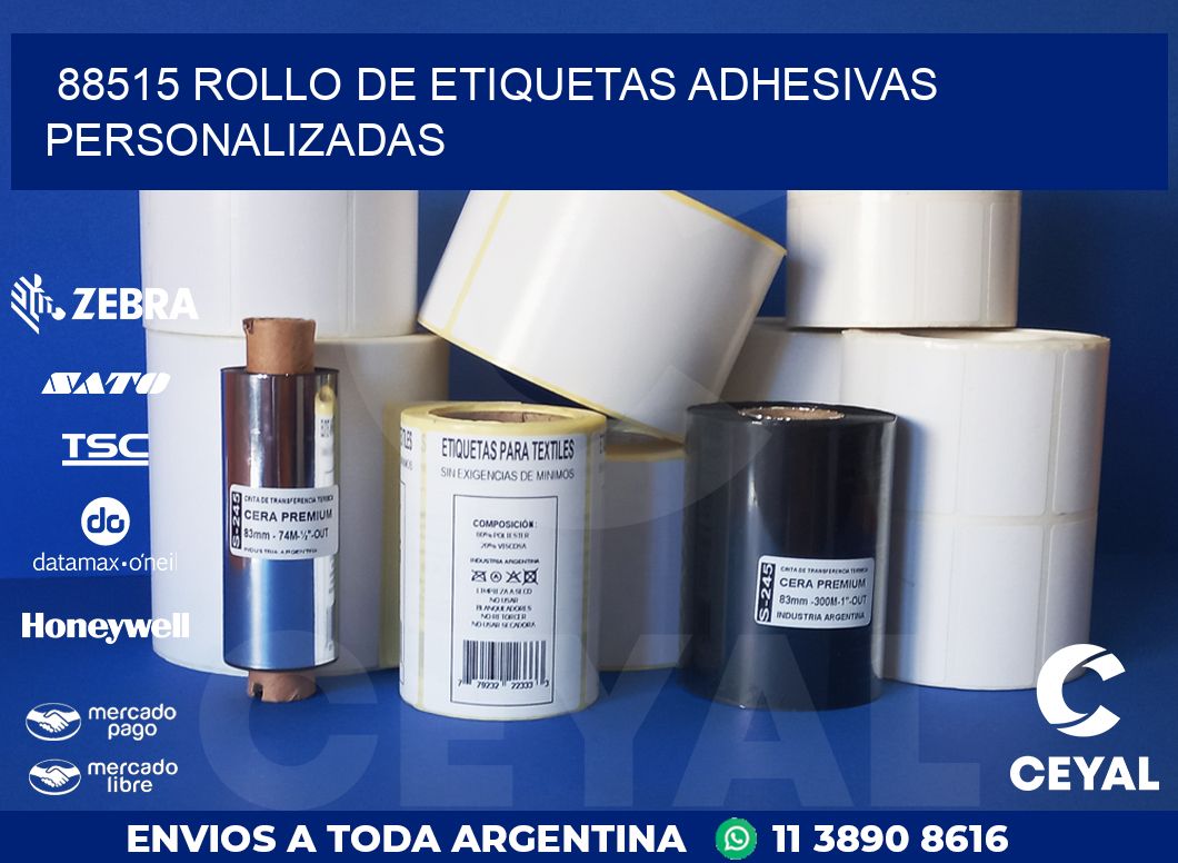 88515 ROLLO DE ETIQUETAS ADHESIVAS PERSONALIZADAS