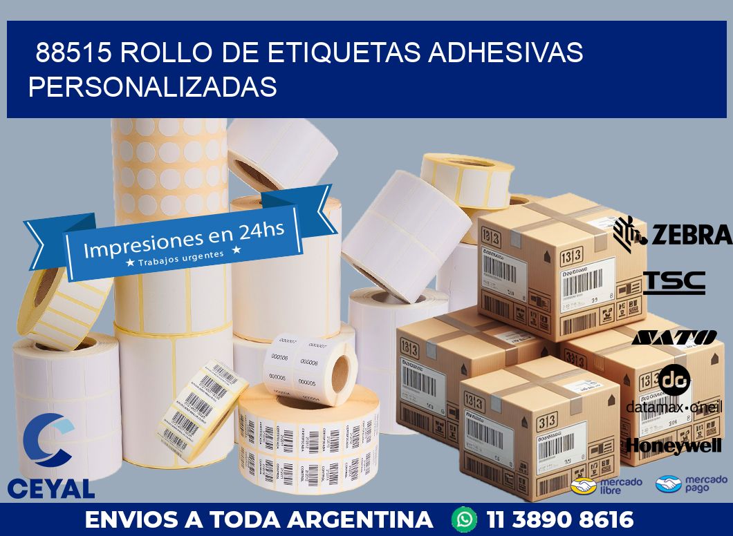 88515 ROLLO DE ETIQUETAS ADHESIVAS PERSONALIZADAS