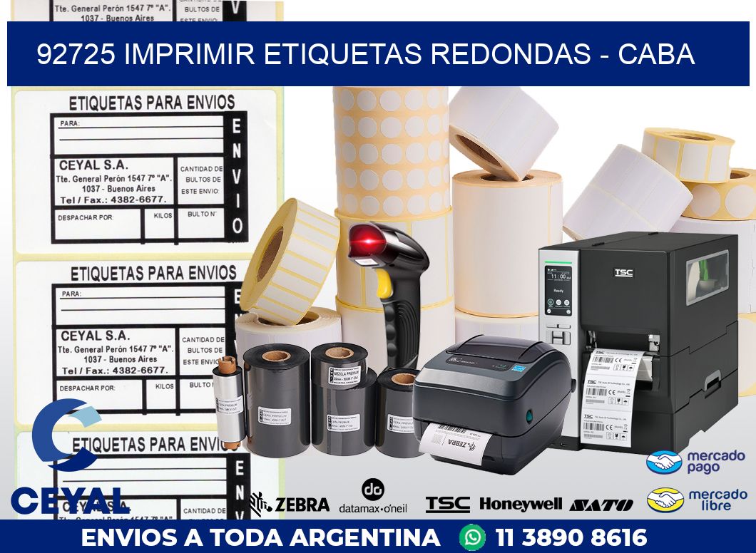 92725 IMPRIMIR ETIQUETAS REDONDAS – CABA