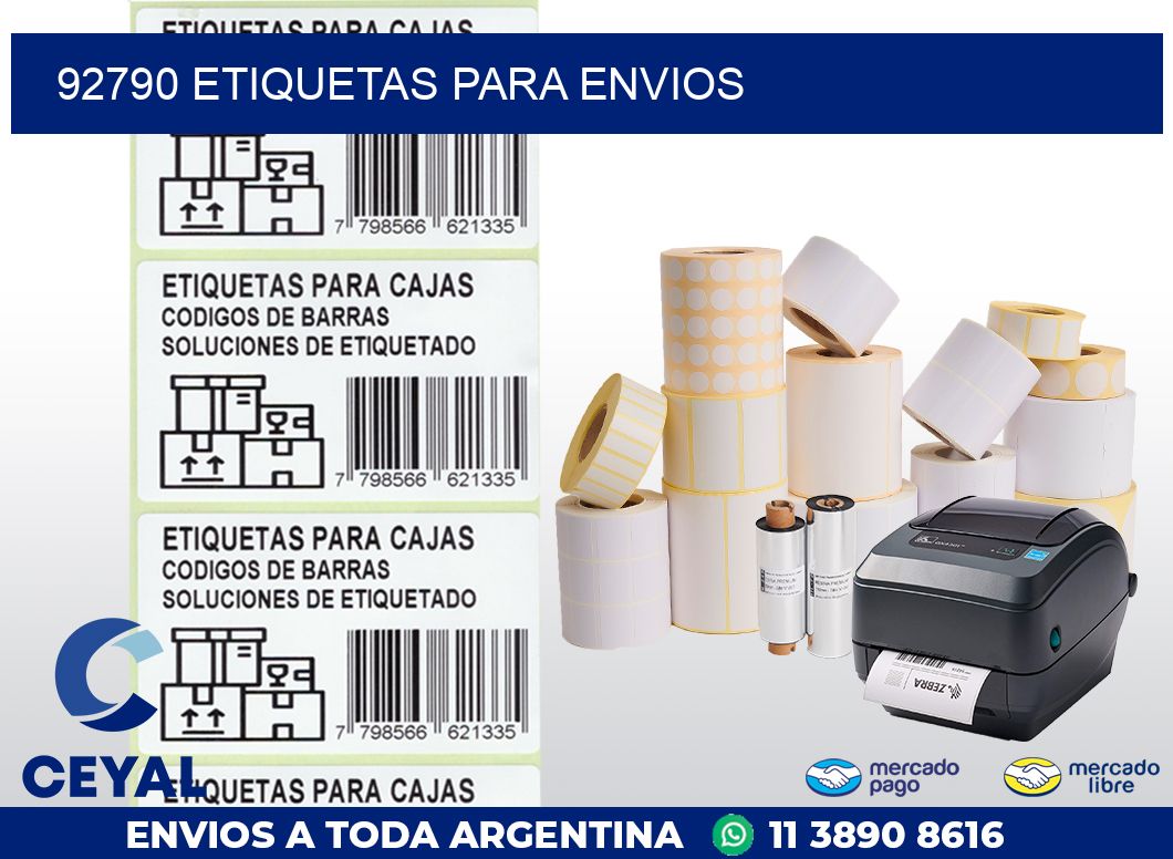 92790 ETIQUETAS PARA ENVIOS