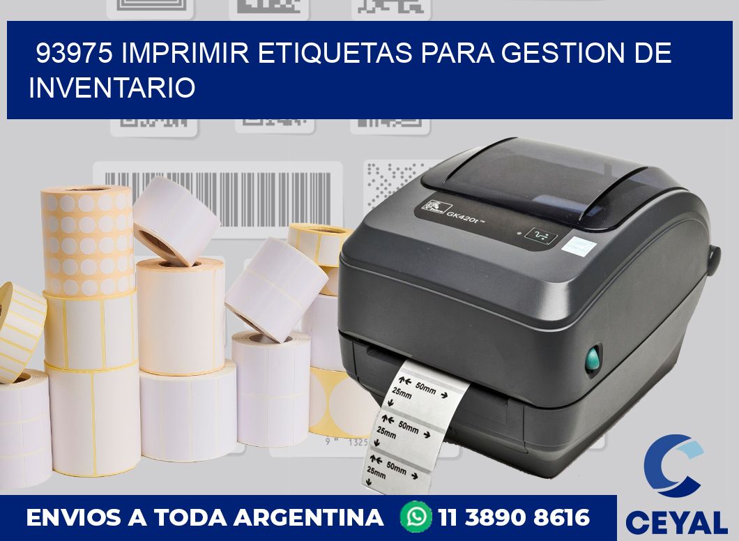 93975 IMPRIMIR ETIQUETAS PARA GESTION DE INVENTARIO