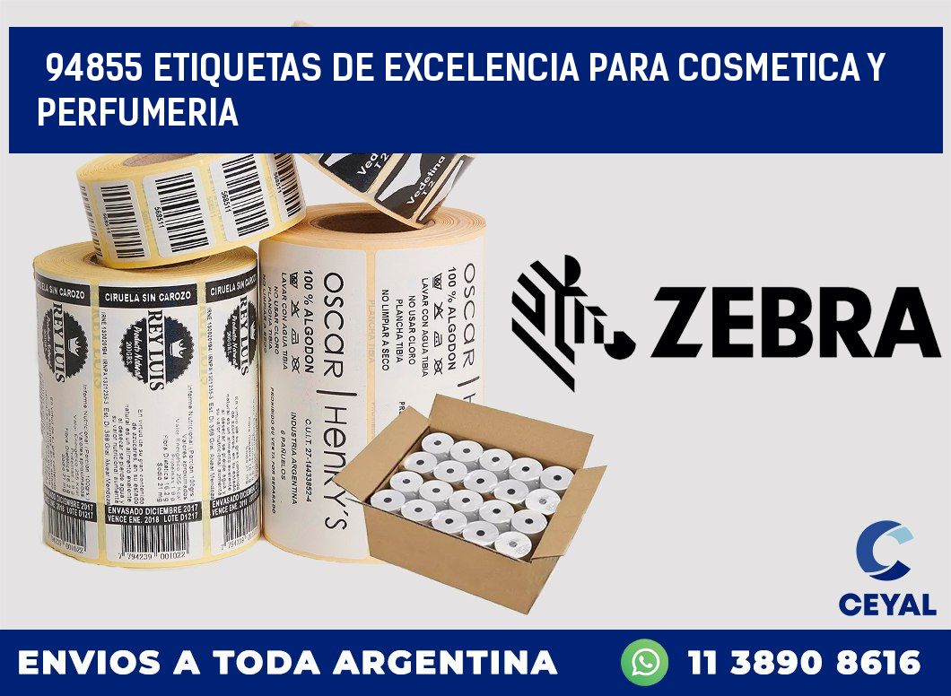 94855 ETIQUETAS DE EXCELENCIA PARA COSMETICA Y PERFUMERIA