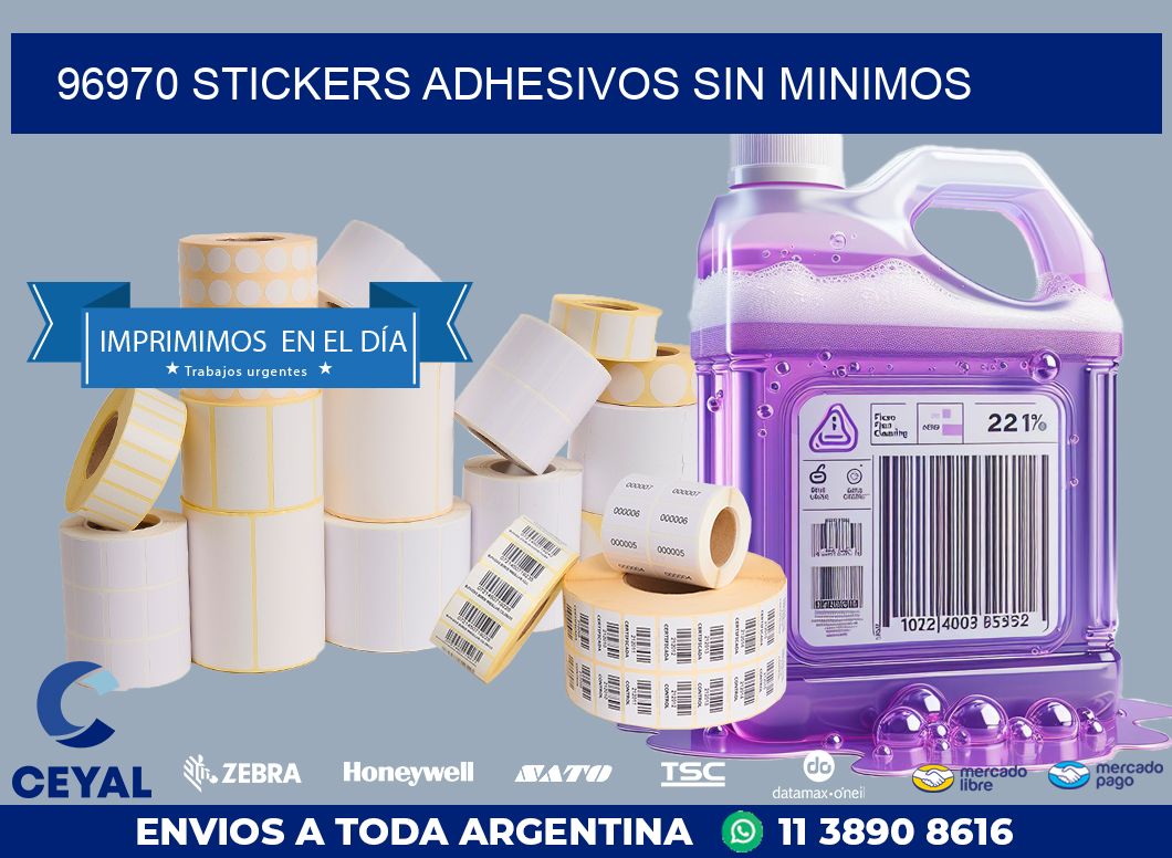 96970 STICKERS ADHESIVOS SIN MINIMOS