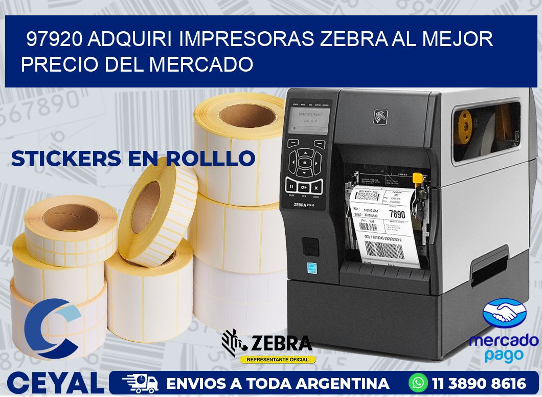 97920 ADQUIRI IMPRESORAS ZEBRA AL MEJOR PRECIO DEL MERCADO