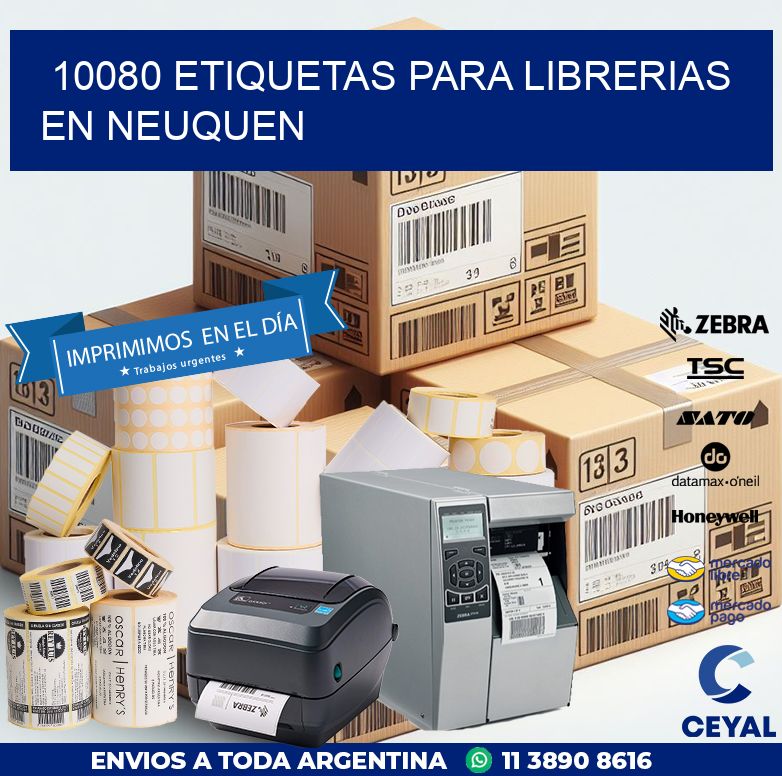 10080 ETIQUETAS PARA LIBRERIAS EN NEUQUEN