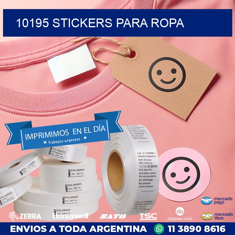 10195 STICKERS PARA ROPA