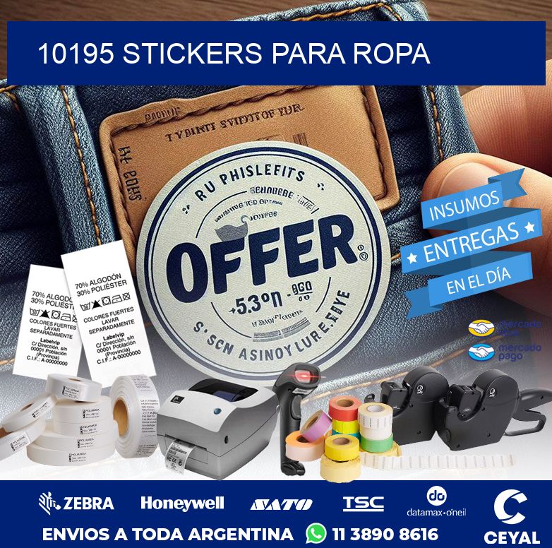10195 STICKERS PARA ROPA