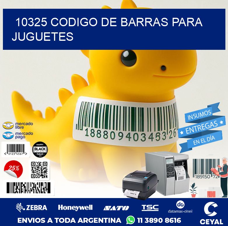 10325 CODIGO DE BARRAS PARA JUGUETES