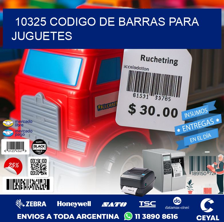 10325 CODIGO DE BARRAS PARA JUGUETES
