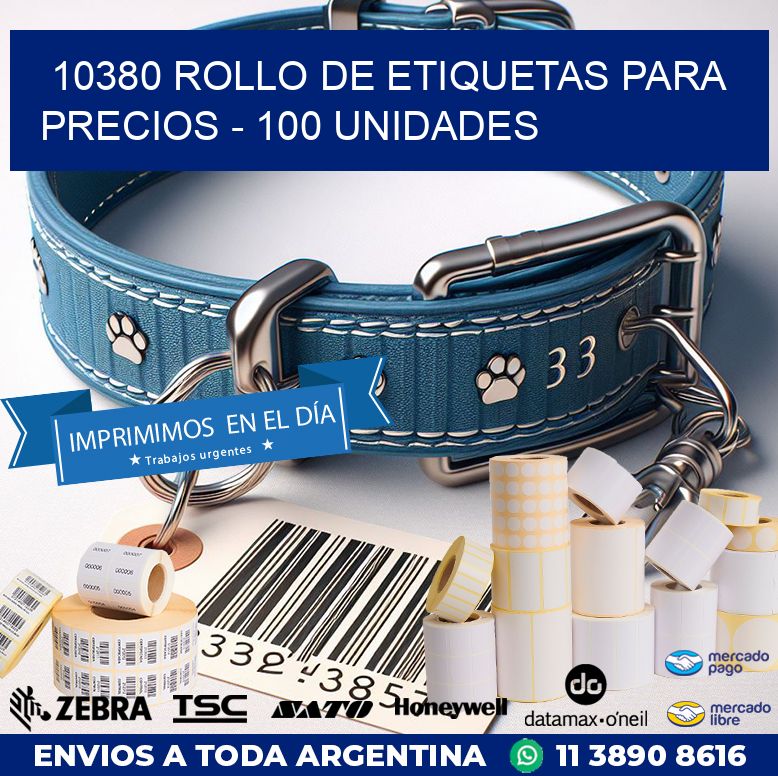 10380 ROLLO DE ETIQUETAS PARA PRECIOS – 100 UNIDADES