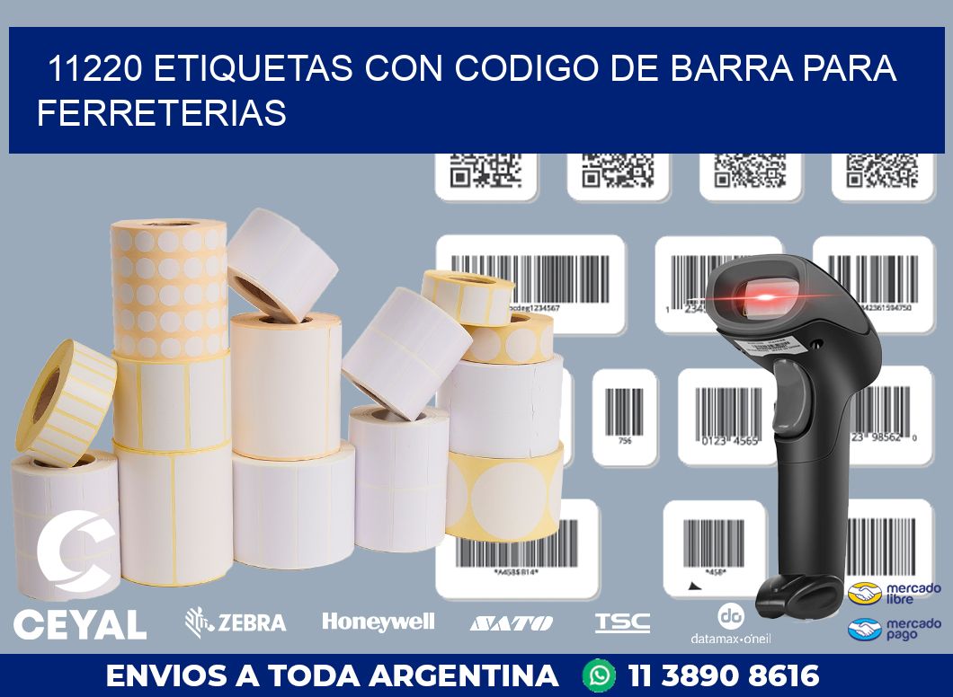 11220 ETIQUETAS CON CODIGO DE BARRA PARA FERRETERIAS