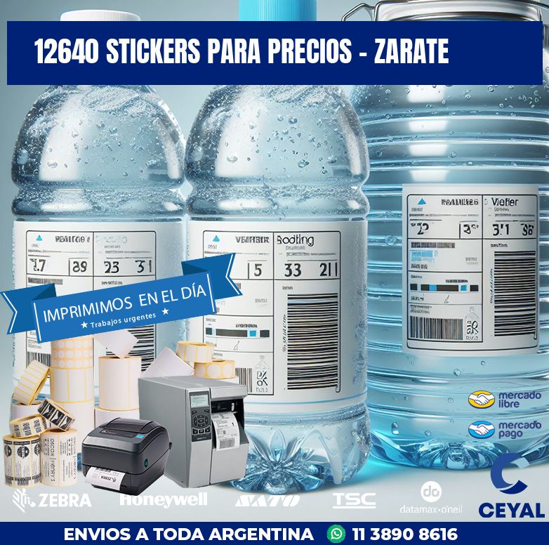 12640 STICKERS PARA PRECIOS - ZARATE