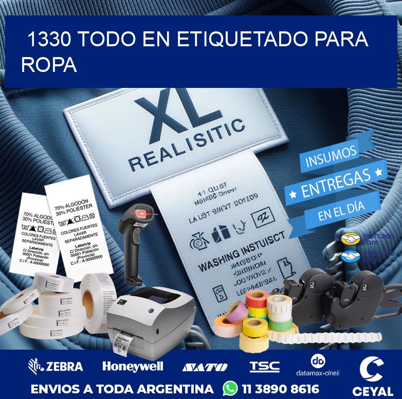 1330 TODO EN ETIQUETADO PARA ROPA