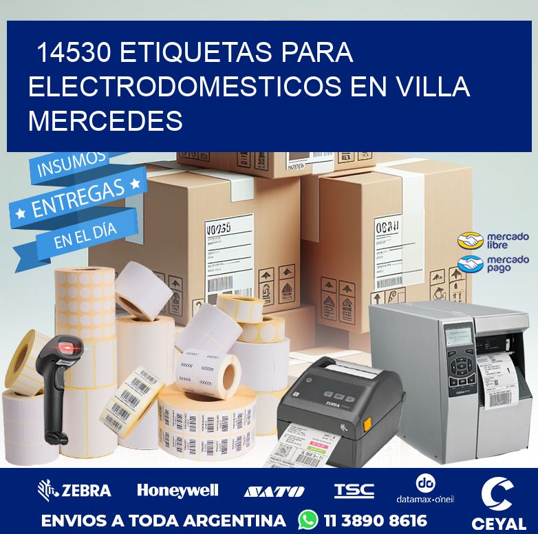 14530 ETIQUETAS PARA ELECTRODOMESTICOS EN VILLA MERCEDES