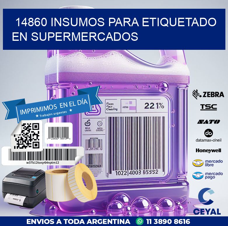 14860 INSUMOS PARA ETIQUETADO EN SUPERMERCADOS