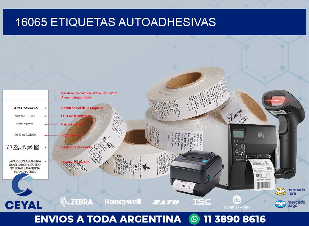16065 ETIQUETAS AUTOADHESIVAS
