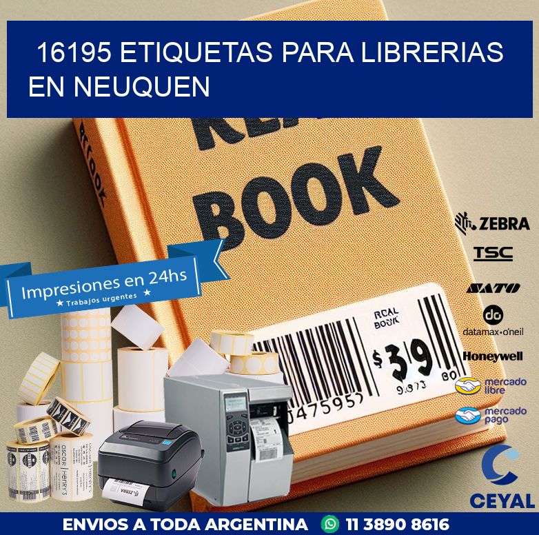 16195 ETIQUETAS PARA LIBRERIAS EN NEUQUEN