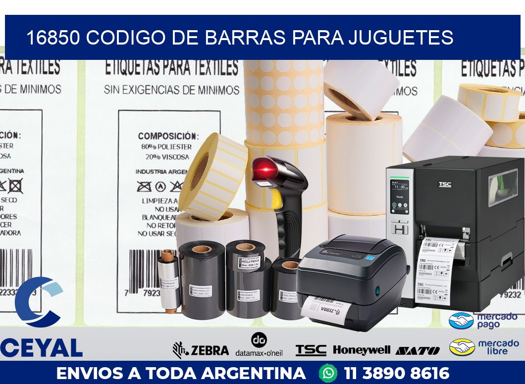 16850 CODIGO DE BARRAS PARA JUGUETES