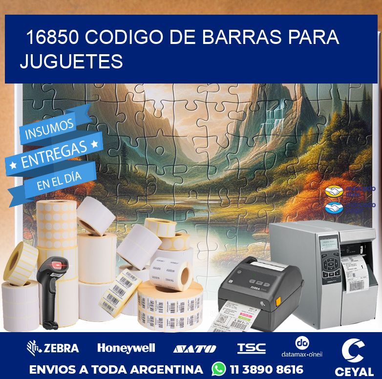 16850 CODIGO DE BARRAS PARA JUGUETES