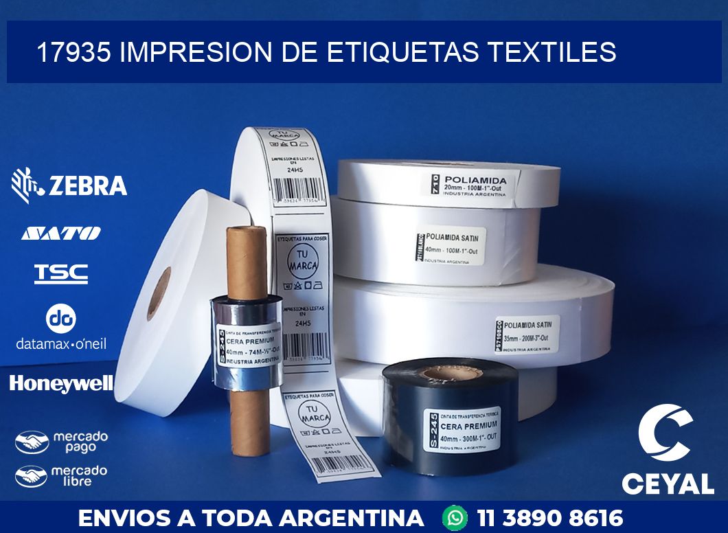 17935 IMPRESION DE ETIQUETAS TEXTILES